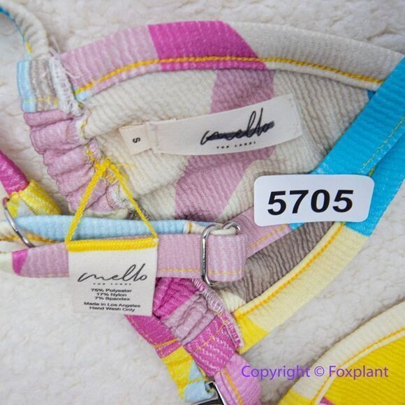 NEW Free People x mello the‎ label Brazilian bikini top, size S - Picture 7 of 7